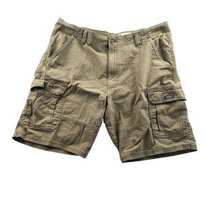 Wrangler Mens Cargo Shorts Size 40x10 Relaxed Fit Khaki Casual Outdoors Casual
